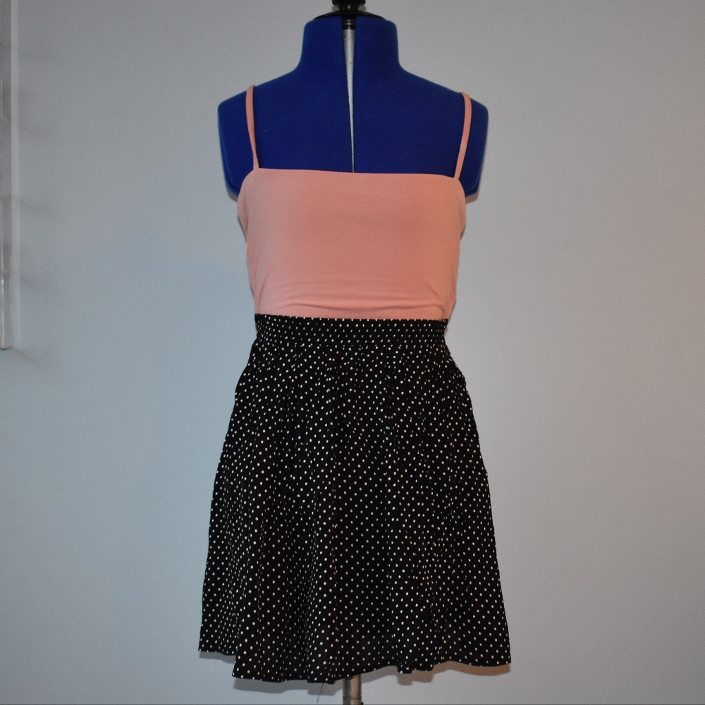 Black Polka Dot Skirt